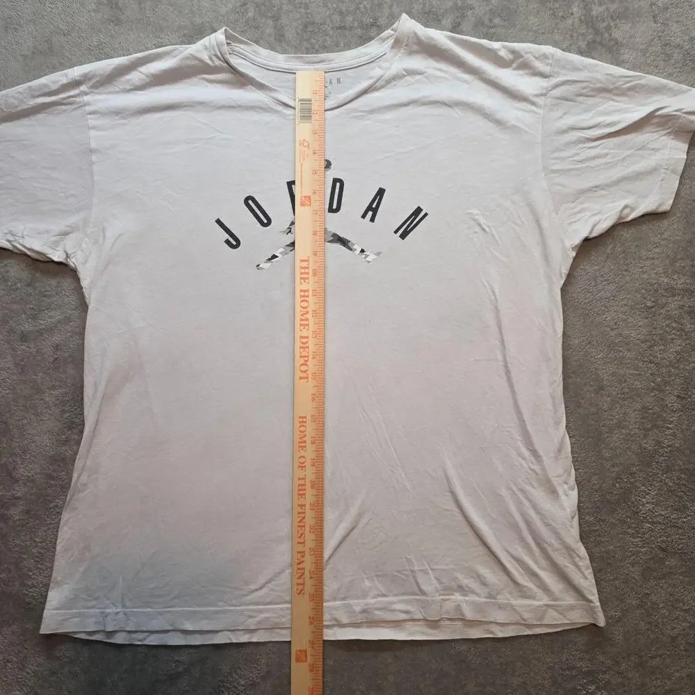 Jordan Shirt Mens XL White Jumpman Logo Graphic Basketball Tee T-Shirt